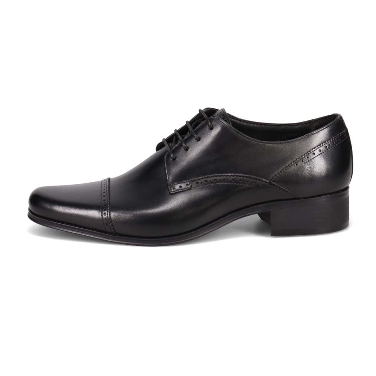 KATHARINE HAMNETT LONDON　外羽根ストレートチップドレスシューズ　03954 BLACK 25.0