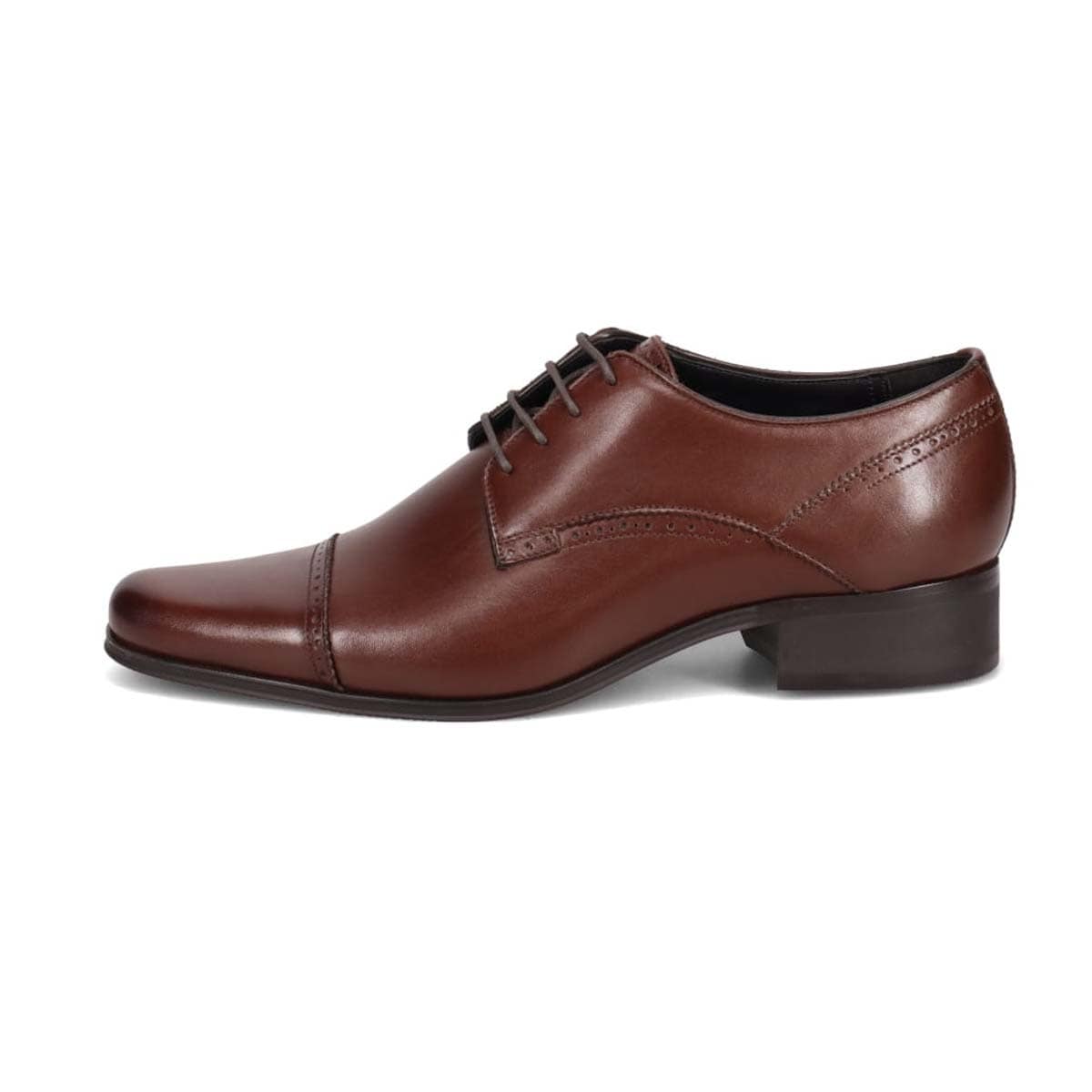 KATHARINE HAMNETT LONDON　外羽根ストレートチップドレスシューズ　03954 D-BROWN 25.0