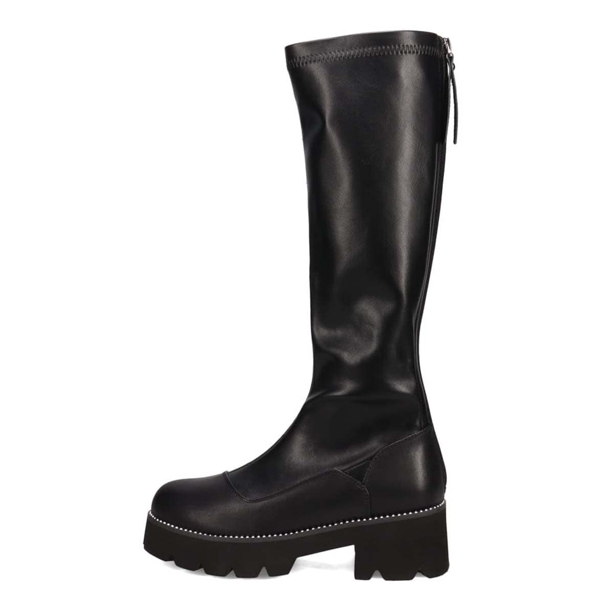 KATHARINE HAMNETT LONDON　厚底ストレッチロングブーツ 041535 BLACK 23.0