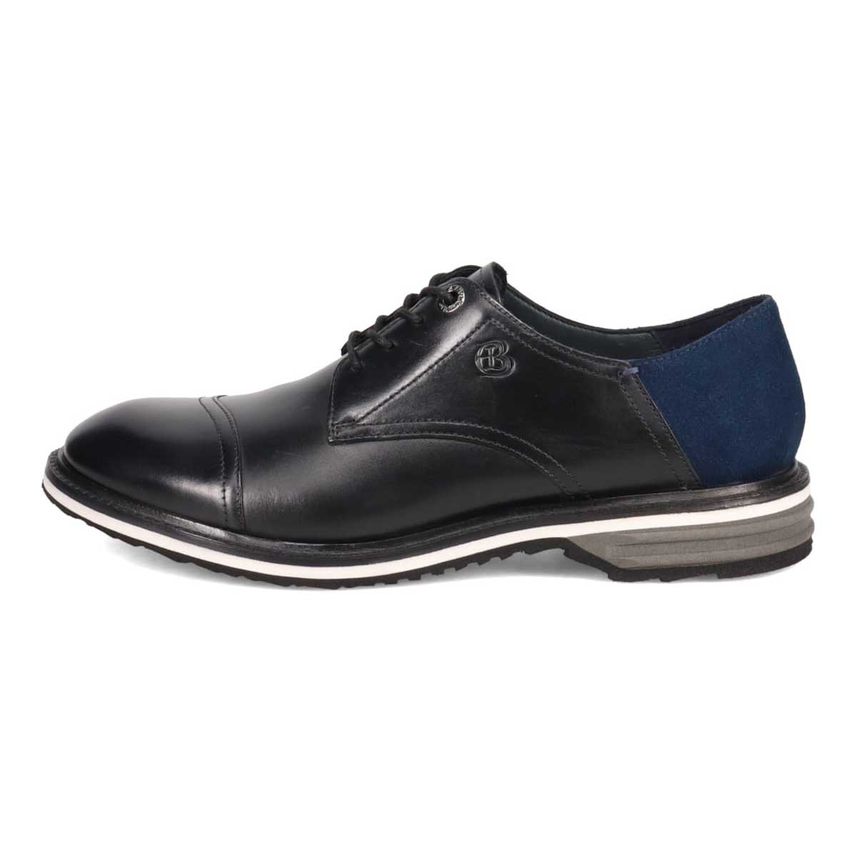 ランバンオンブルー LANVIN en Bleu レースアップ カジュアルシューズ  086514 BLACK 25.0