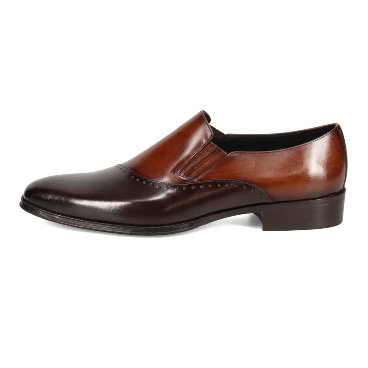 LANVIN COLLECTION　スリッポンドレスシューズ　83525 D-BROWN 25.0