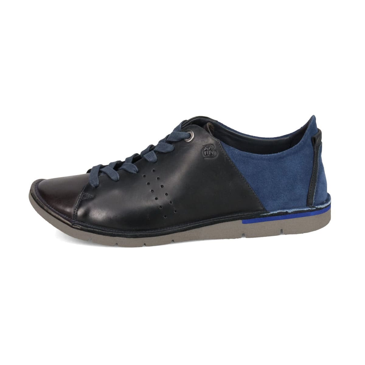 LANVIN en Bleu　プラットステッチダウンスニーカー　86455 BLACK 25.0