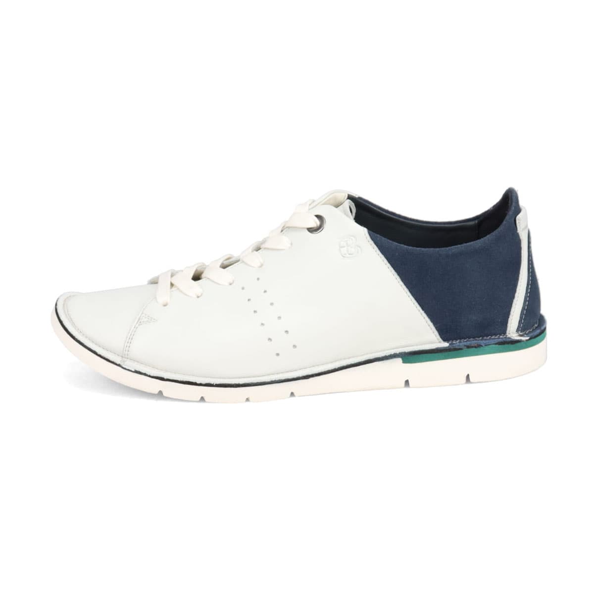 LANVIN en Bleu　プラットステッチダウンスニーカー　86455 WHITE 25.0