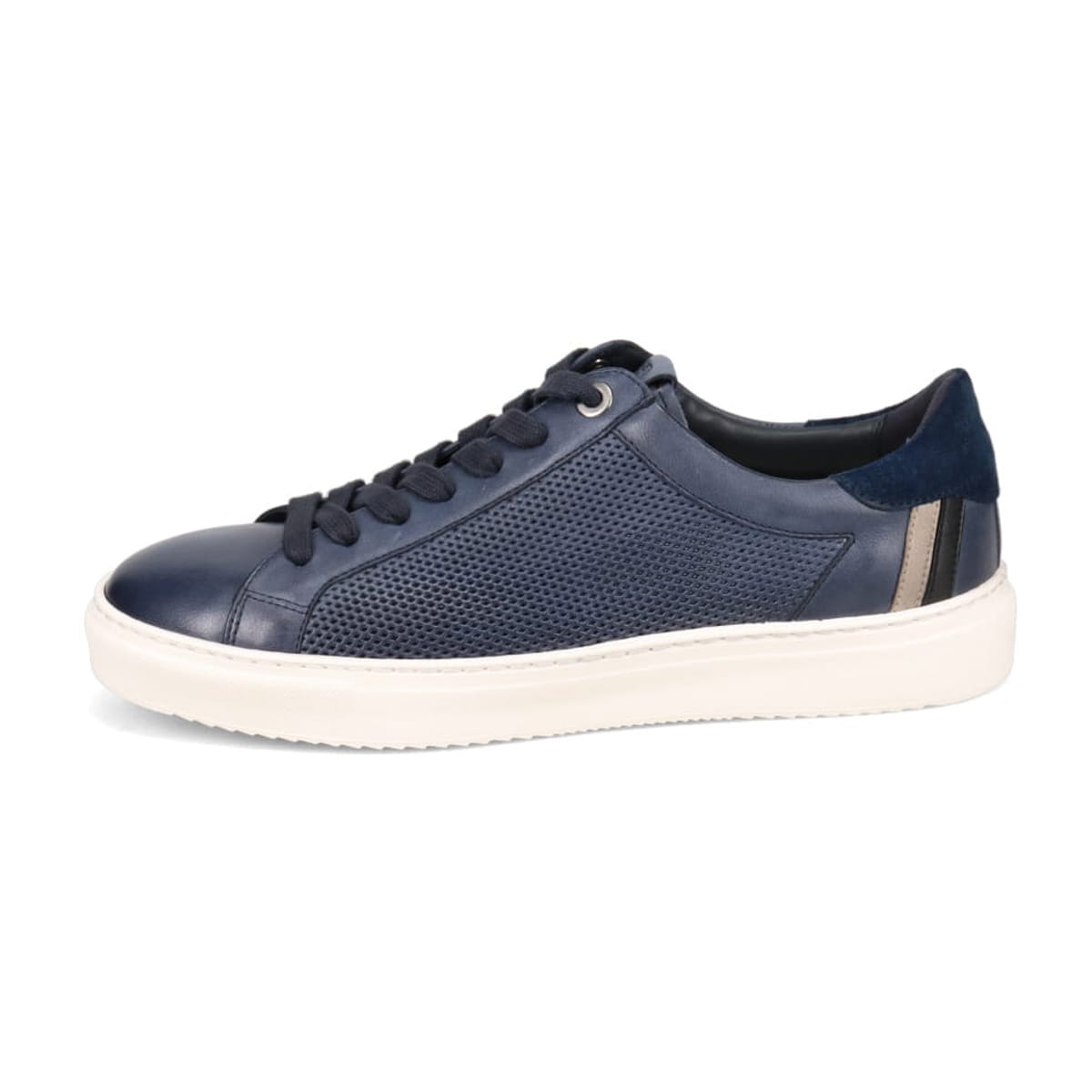 LANVIN en Bleu　パンチングＭＩＸ メッシュコートスニーカー　86473 NAVY 25.0