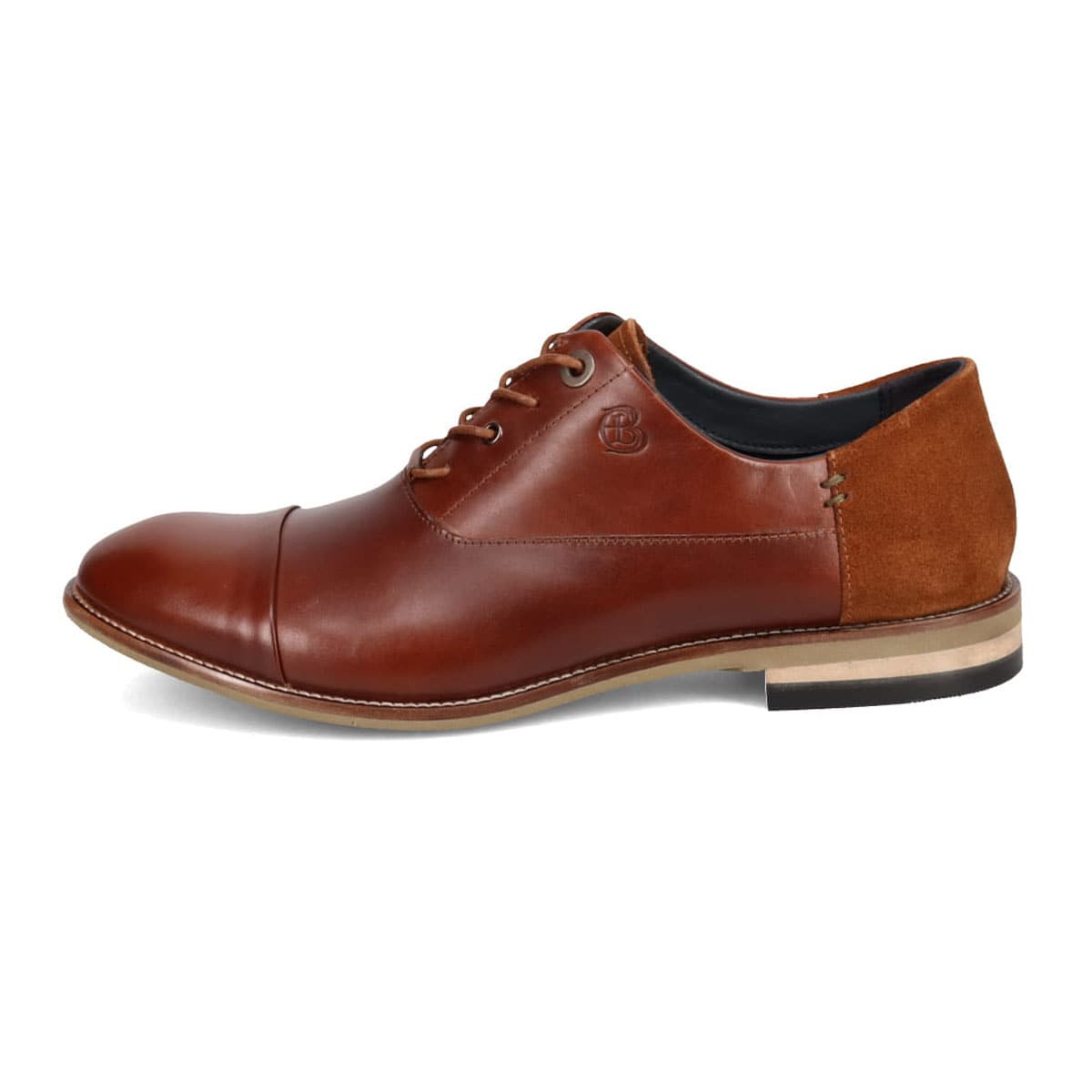 LANVIN en Bleu　アシンメトリーオックスフォード カジュアルシューズ　86482 BROWN 25.0
