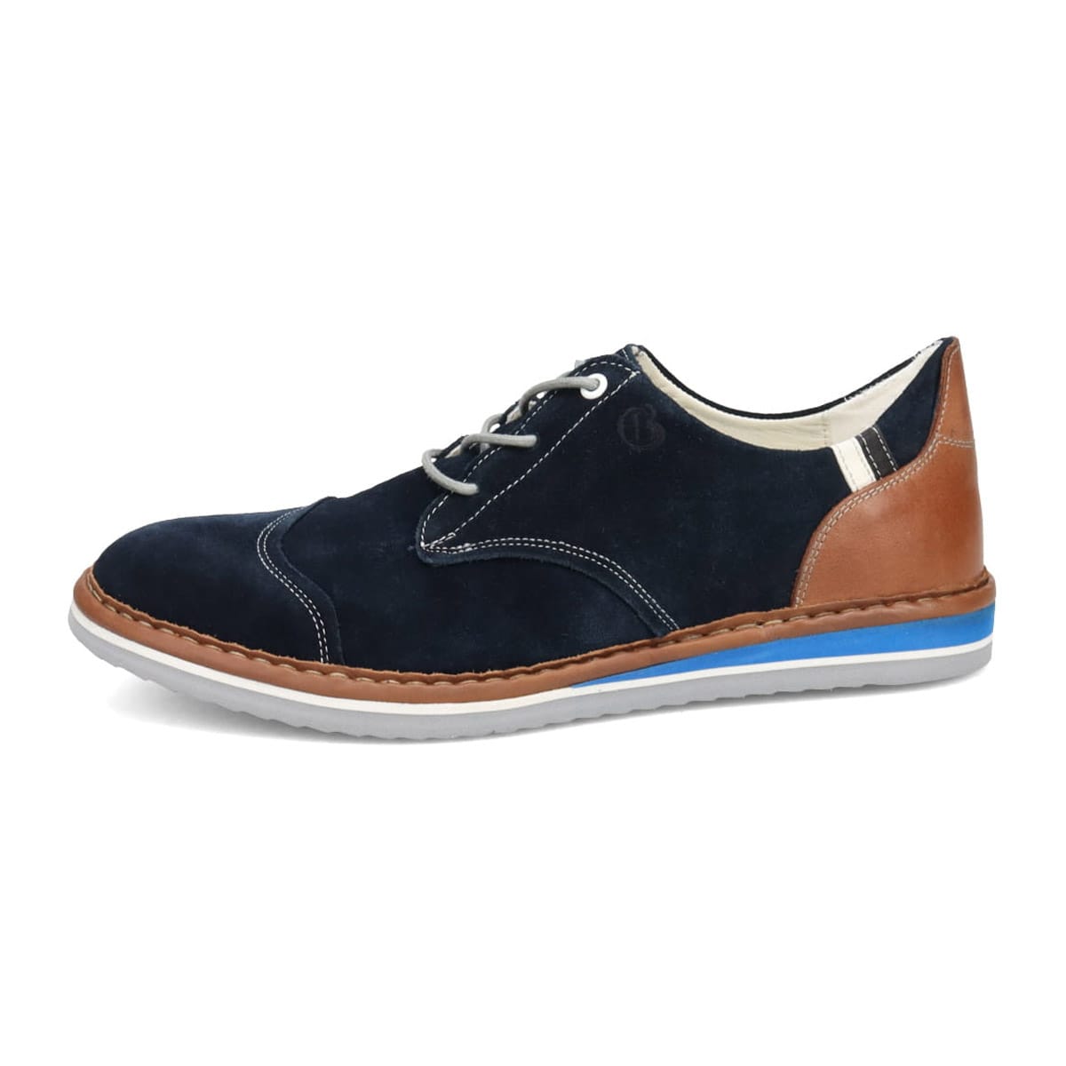 LANVIN en Bleu　アシンメトリーレースアップ カジュアルシューズ　86483 NAVY 25.0
