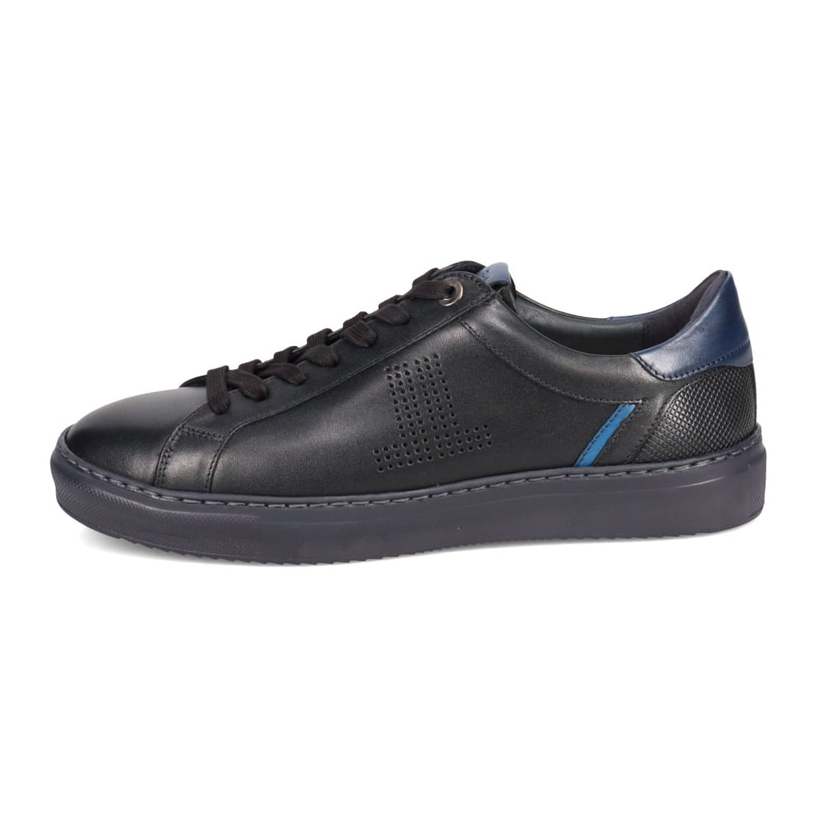 LANVIN en Bleu　カジュアルレザースニーカー  86501 BLACK 25.0