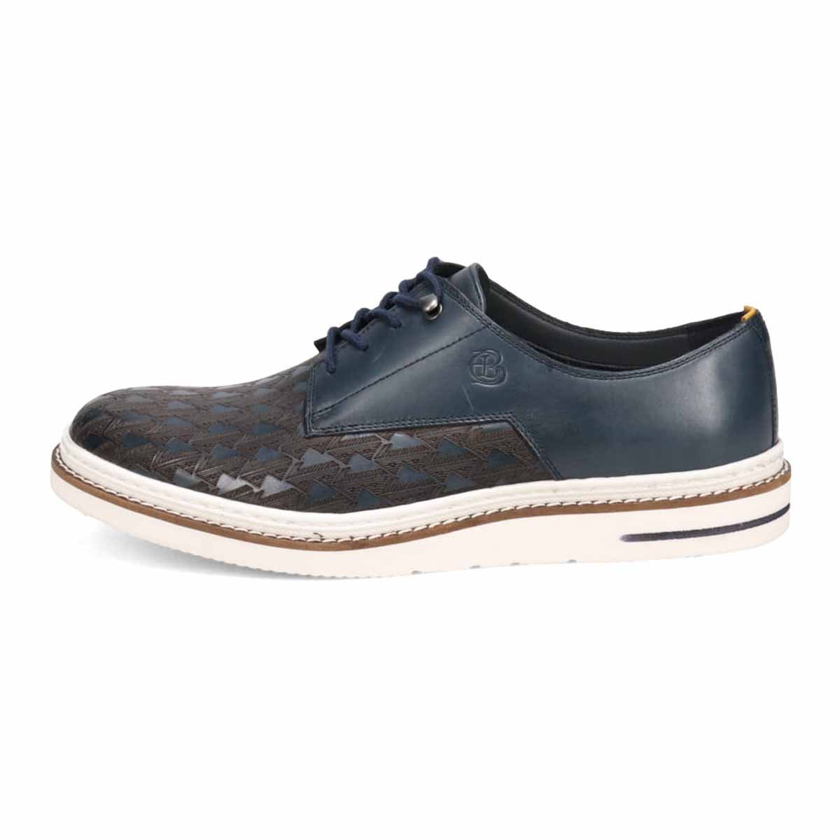 ランバンオンブルー LANVIN en Bleu  オンブルーシグネチャーロゴ レザースニーカー  86512 NAVY 25.0