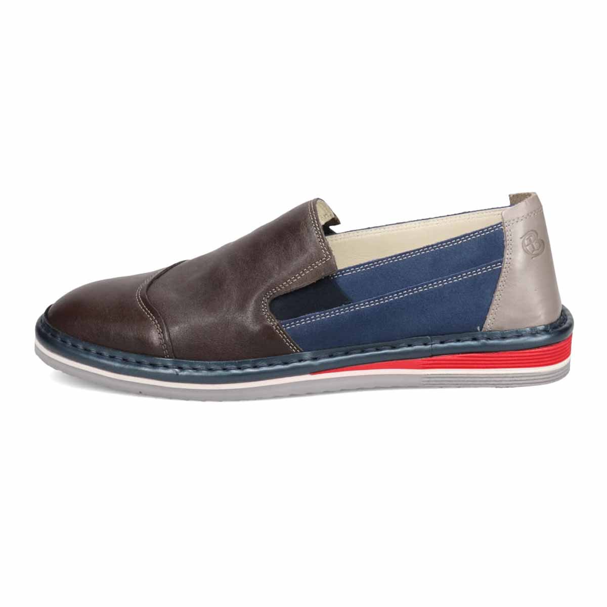 ランバンオンブルー LANVIN en Bleu  バイカラースリッポン カジュアルシューズ  86520 D-GRAY 25.0