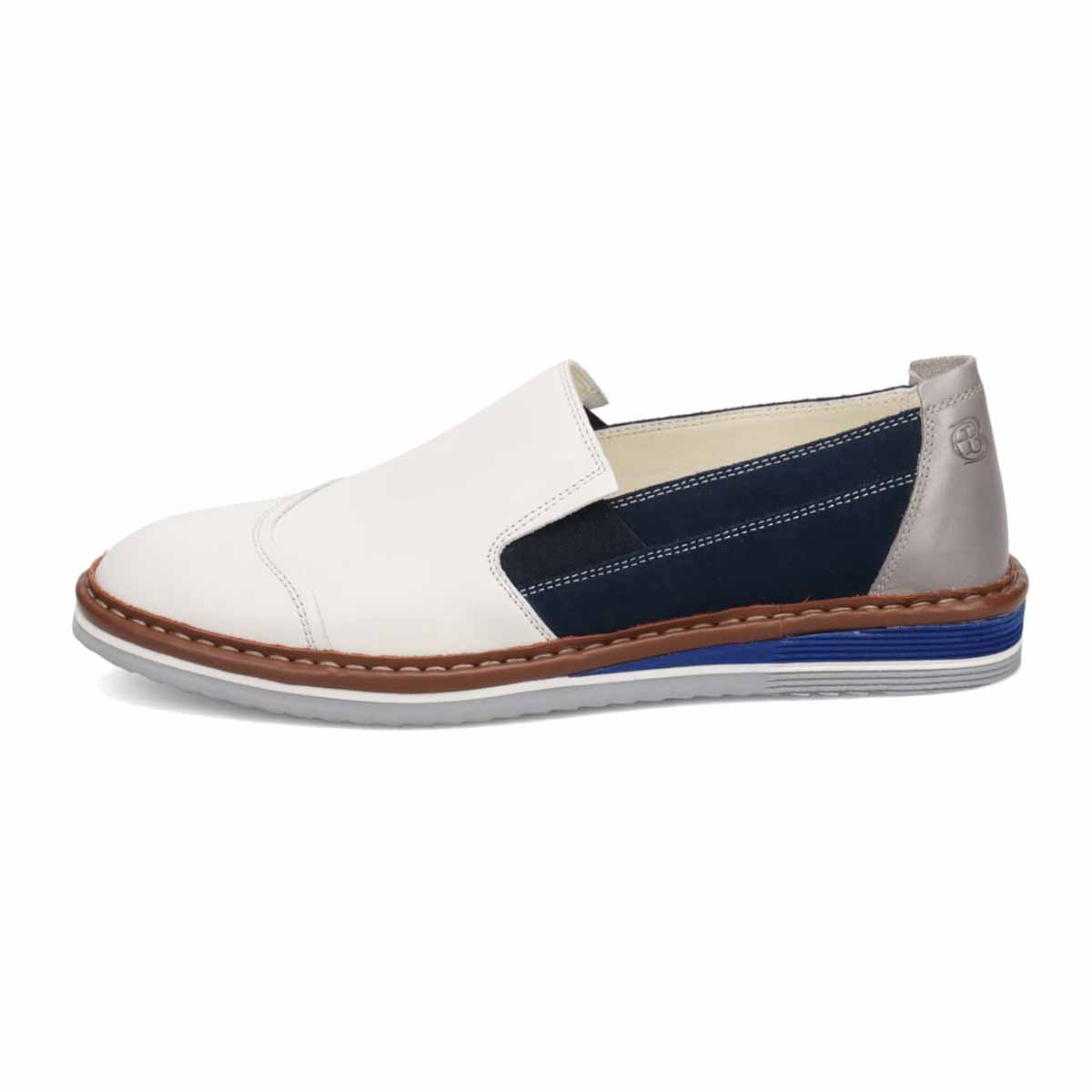 ランバンオンブルー LANVIN en Bleu  バイカラースリッポン カジュアルシューズ  86520 WHITE 25.0