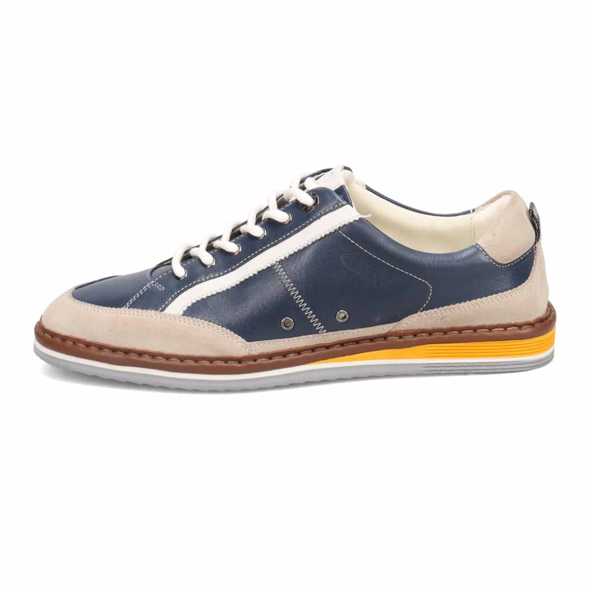 ランバンオンブルー LANVIN en Bleu  サイドラインレースアップスニーカー 86533 BLUE 25.0