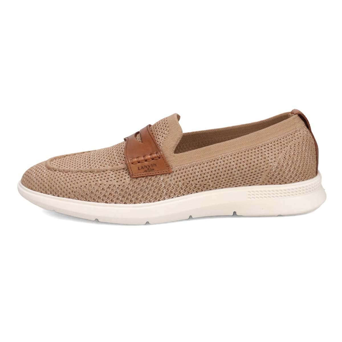 ランバンオンブルー LANVIN en Bleu  スリッポンカジュアルシューズ　86582 BEIGE 25.0