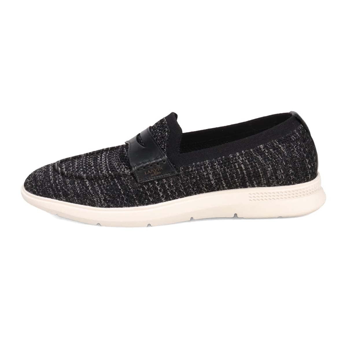 ランバンオンブルー LANVIN en Bleu  スリッポンカジュアルシューズ　86582 BLACK 25.0