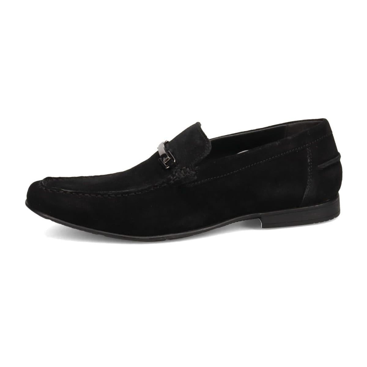 アビーロード ABBEY ROAD ビット付き スリッポン カジュアルシューズ　AB8103 BLACK-VELOURS 25.0