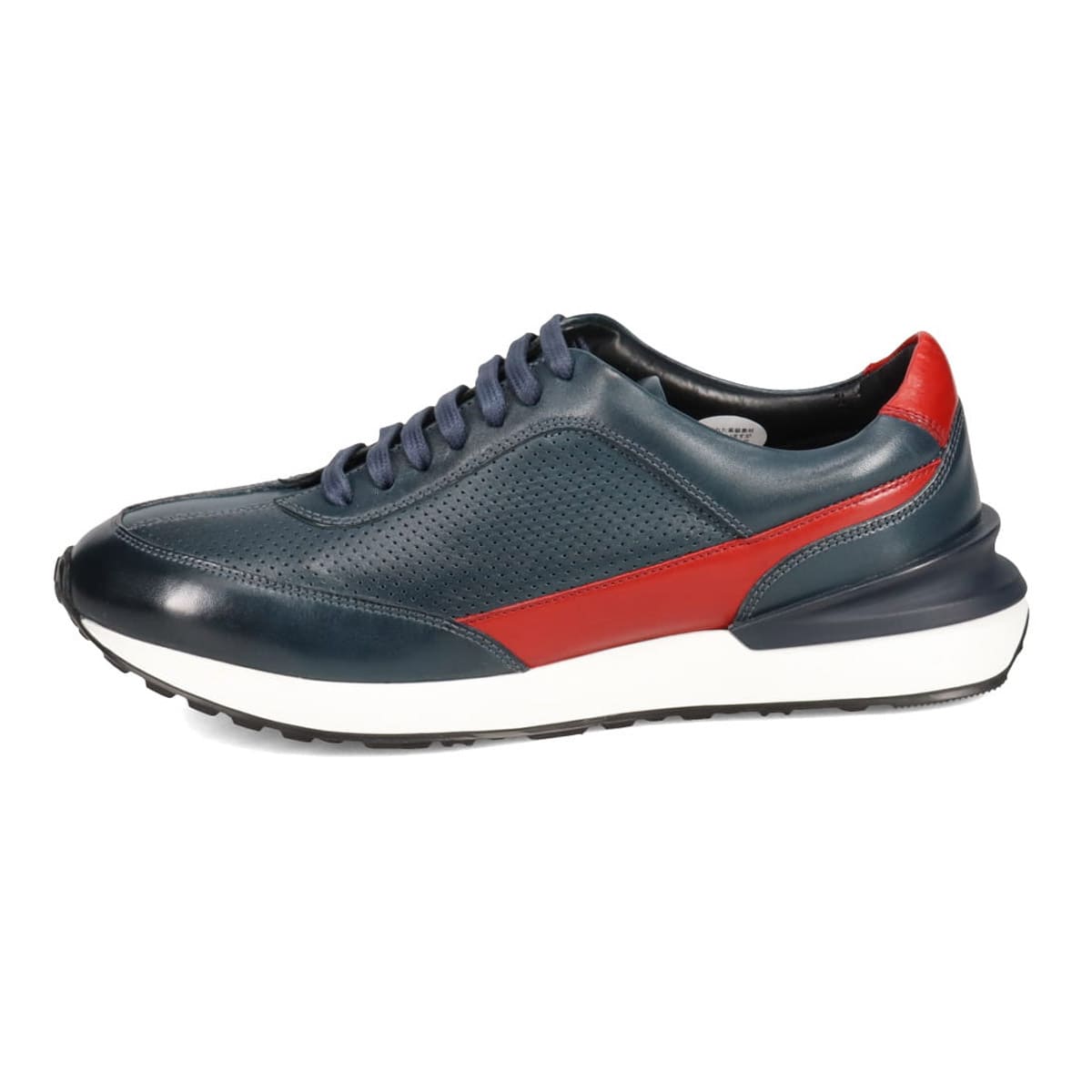 アビーロード ABBEY ROAD レザースニーカー  AB8251 NAVY/RED 25.0