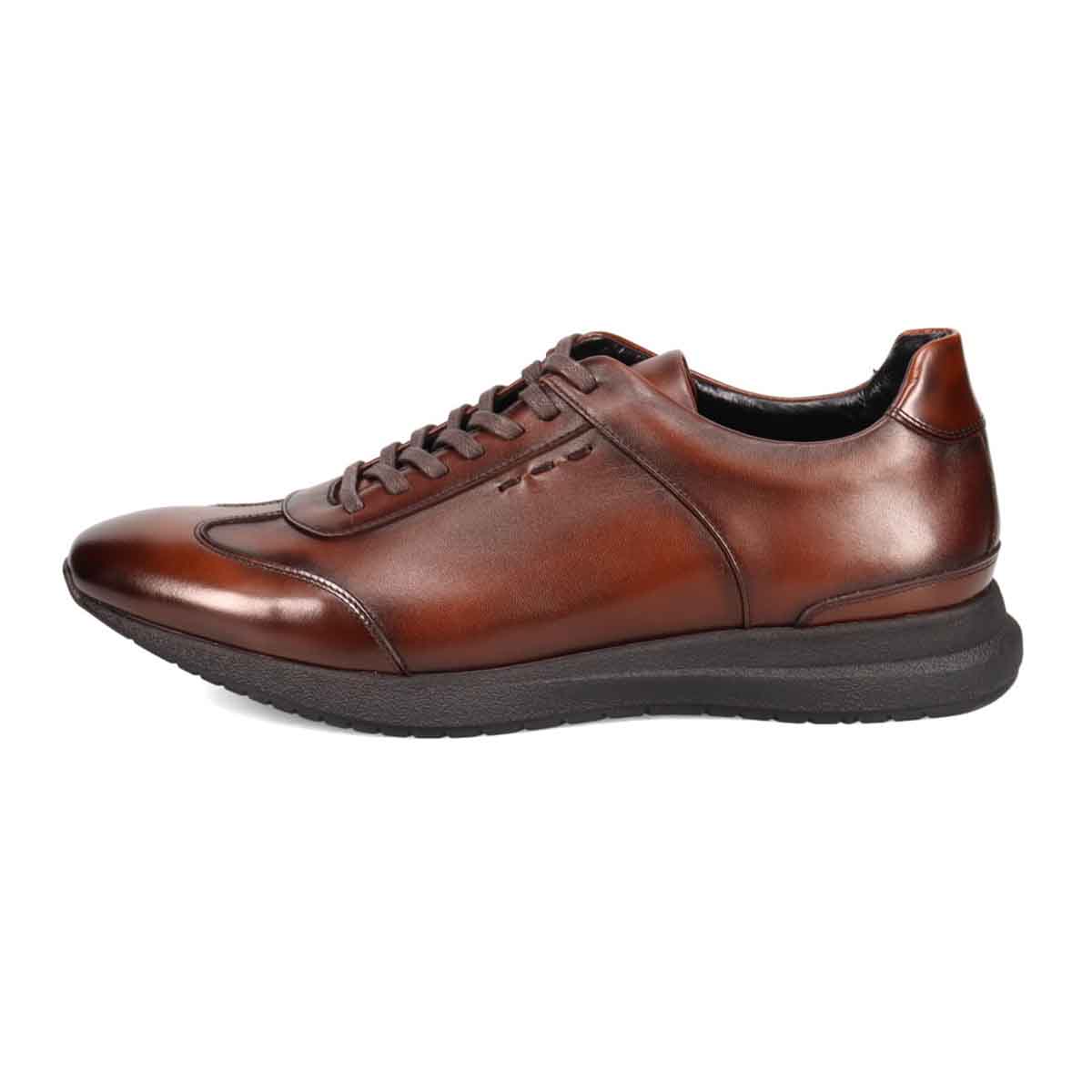 モデロ MODELLO レースアップドレスカジュアルレザースニーカー　DM3405 D-BROWN 25.0