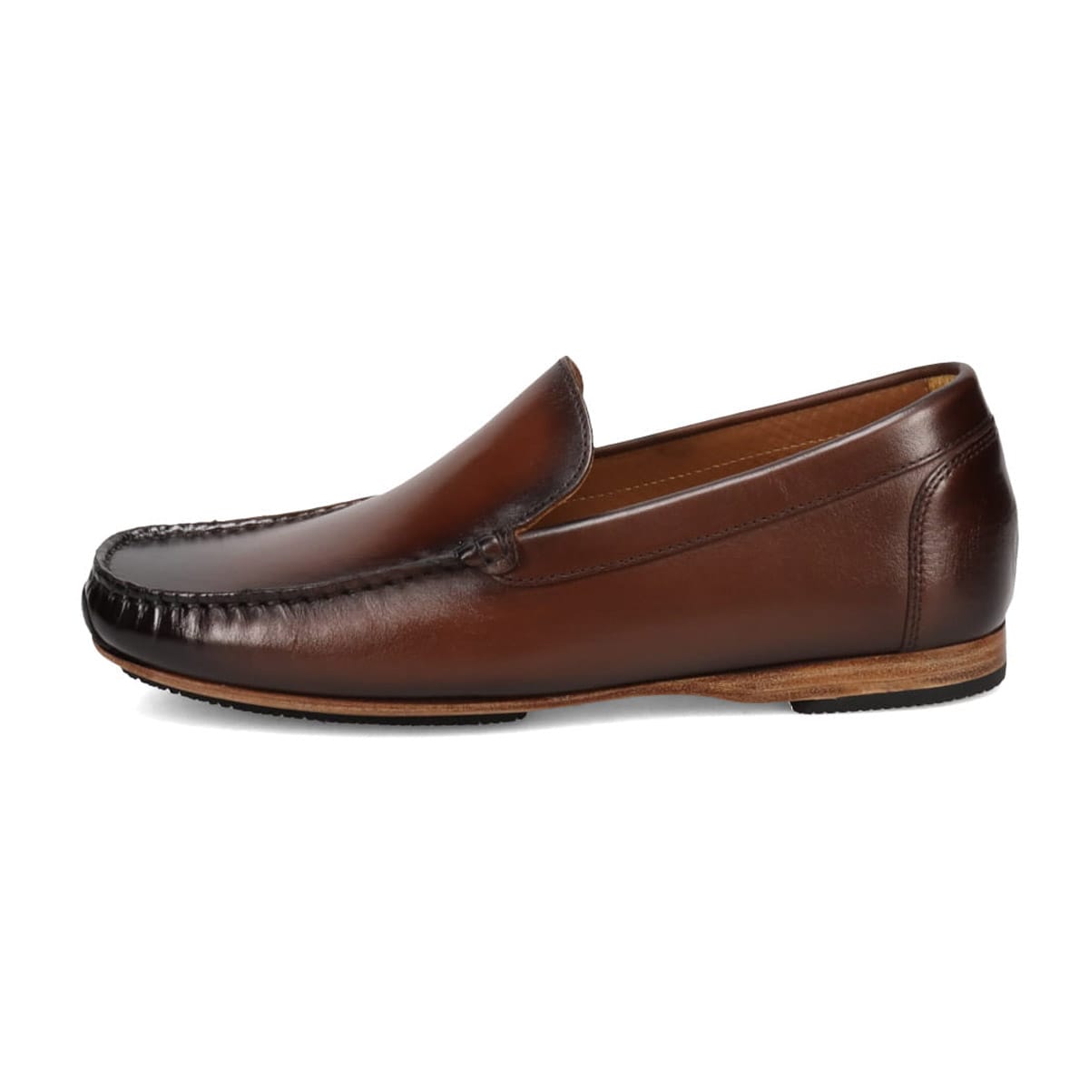 世界初のカバロス加工シリーズ モデロ MODELLO ドライビングシューズ　DM5514 BROWN 25.0