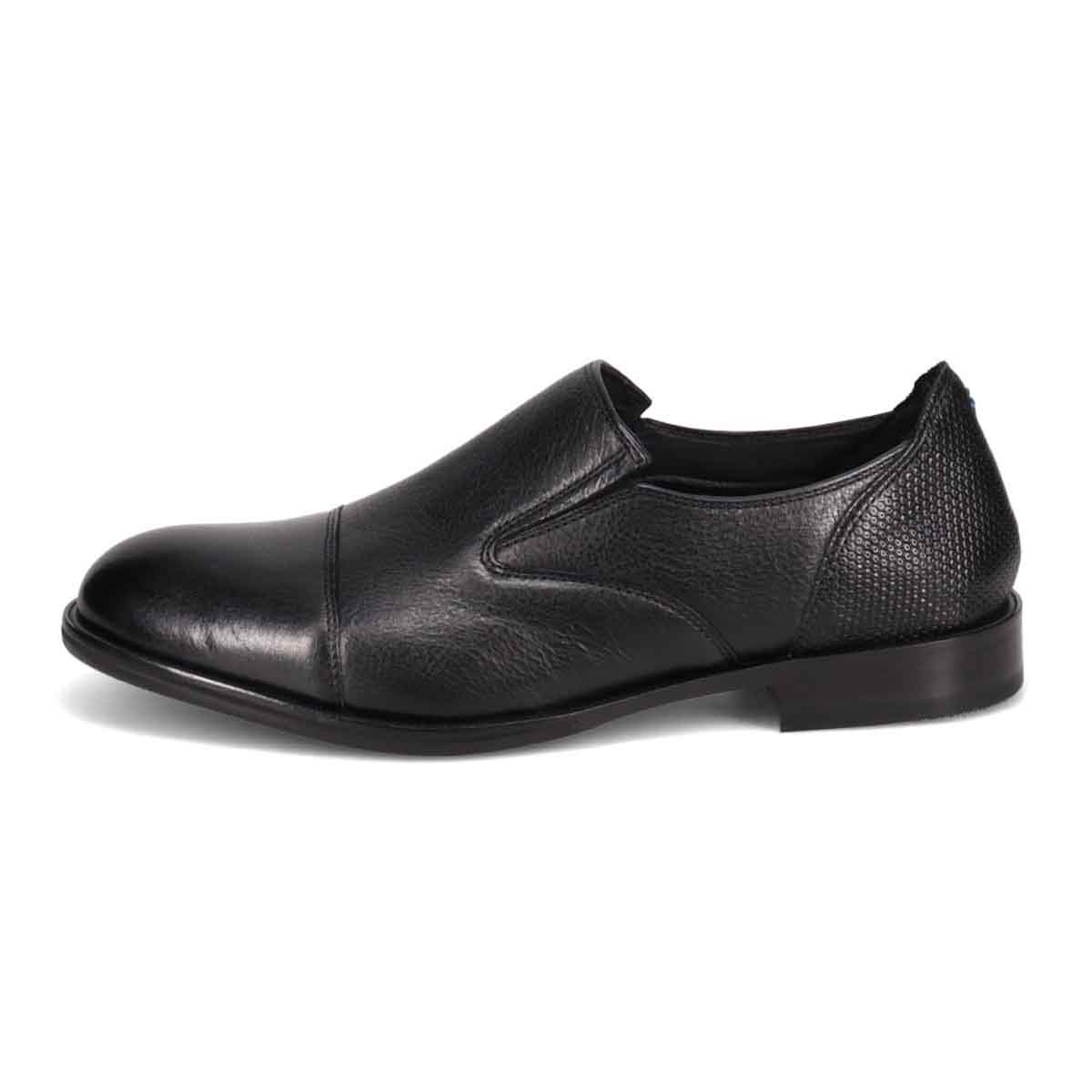 モデロ MODELLO 「Recovery Shiatsu Insole」搭載で指圧効果により血行をよくする。サイドゴア カジュアルスリッポンビジネスシューズ　DM5534XR BLACK 25.0