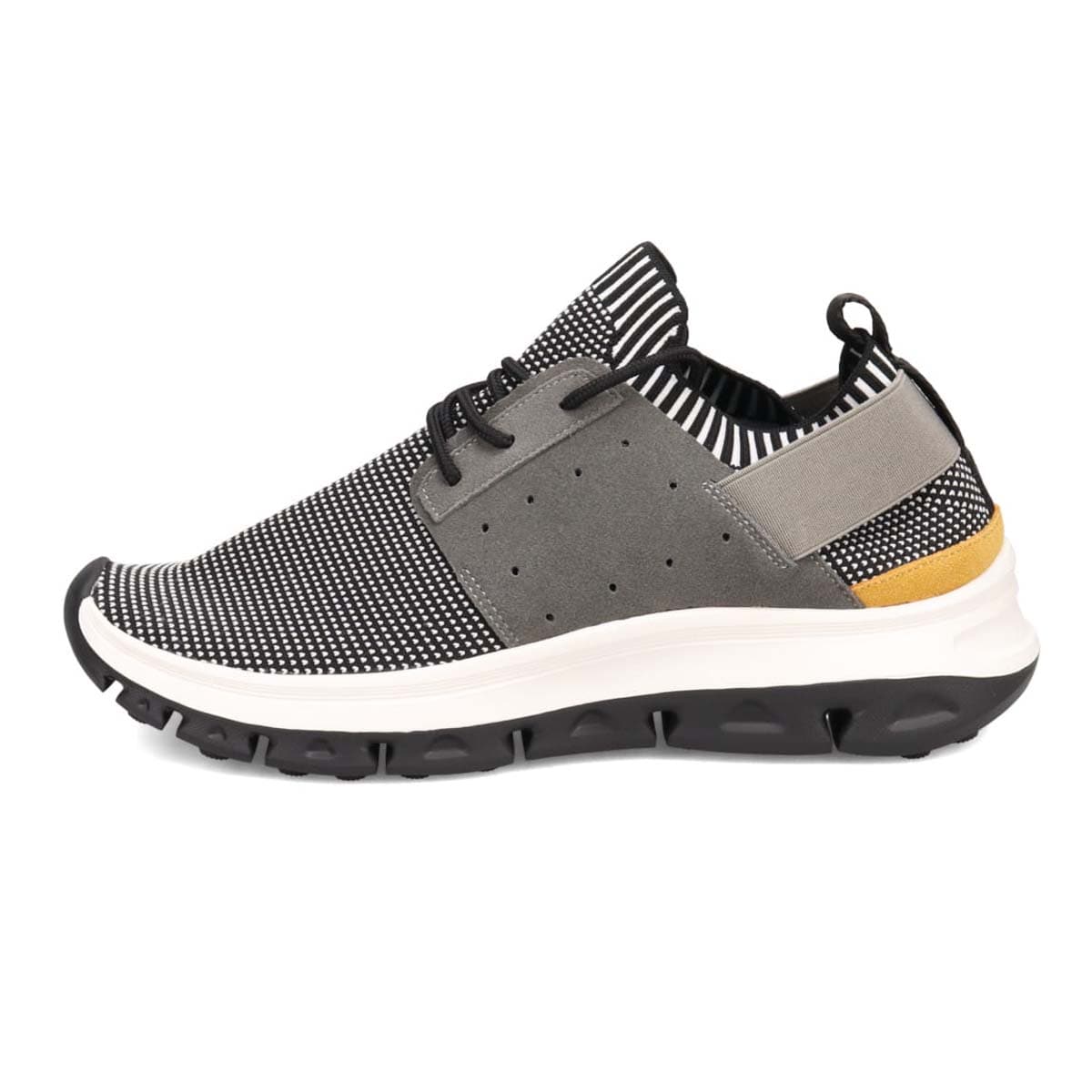 モデロ MODELLO レースアップカジュアルスニーカー　DM6522 BLACK/WHITE M(25.0～25.5cm)