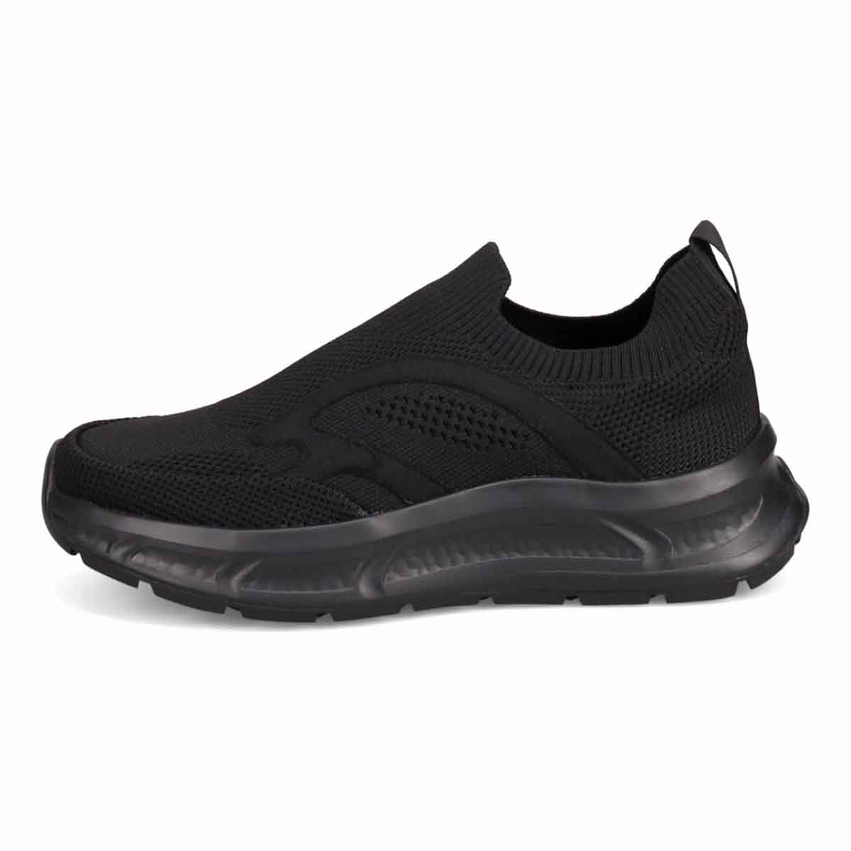 モデロ MODELLO 「Recovery Shiatsu Insole」搭載で指圧効果により血行をよくする。厚底ニット スリッポンスニーカー　DM6531R BLACK 25.0