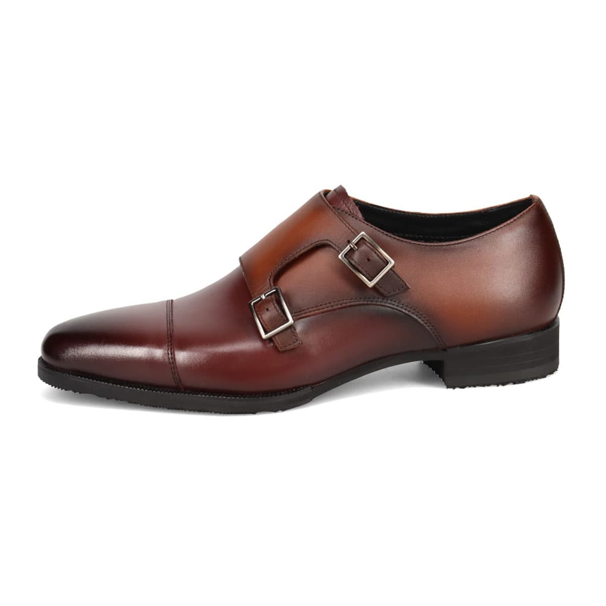 ≪EC限定カラー≫【抗ウイルス・抗菌加工】モデロ MODELLO GORE-TEX ダブルモンクドレスシューズ　DM804G BURGUNDY/D-BROWN（EC限定カラー） 25.0