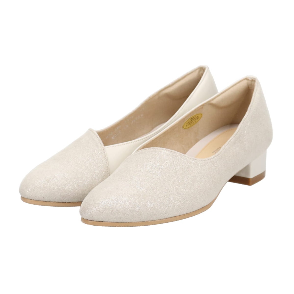 モデロ MODELLO ポインテッドトゥ・ローヒールパンプス DML1304 IVORY 23.0