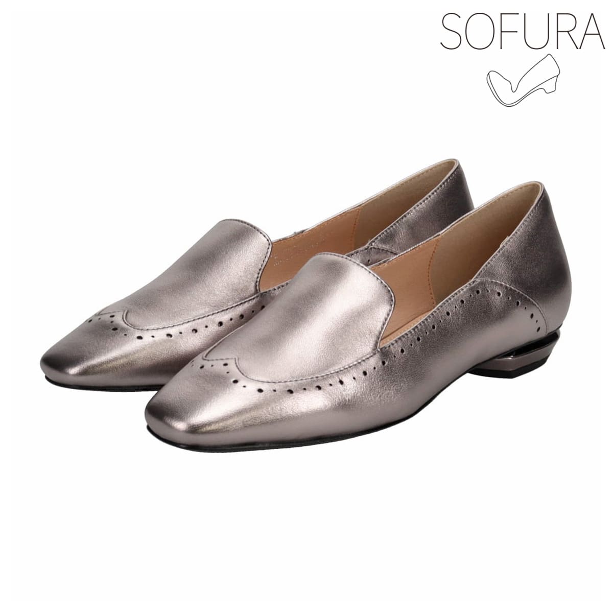【抗ウイルス・抗菌加工】比類ないしなやかさと快適な履き心地が生まれる 『SOFURA』柔らかい足あたりと屈曲性を兼ね備えた スリッポンシューズ DML4501 ETHANE 23.0