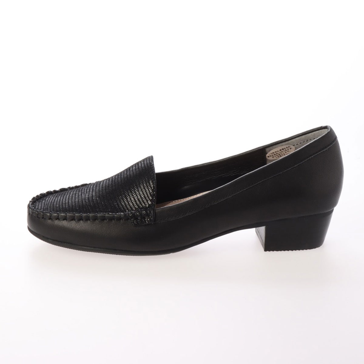 【撥水加工】モデロ MODELLO 人気のモカシンパンプスがリニューアル DML5026 BLACK/BLACK 23.0
