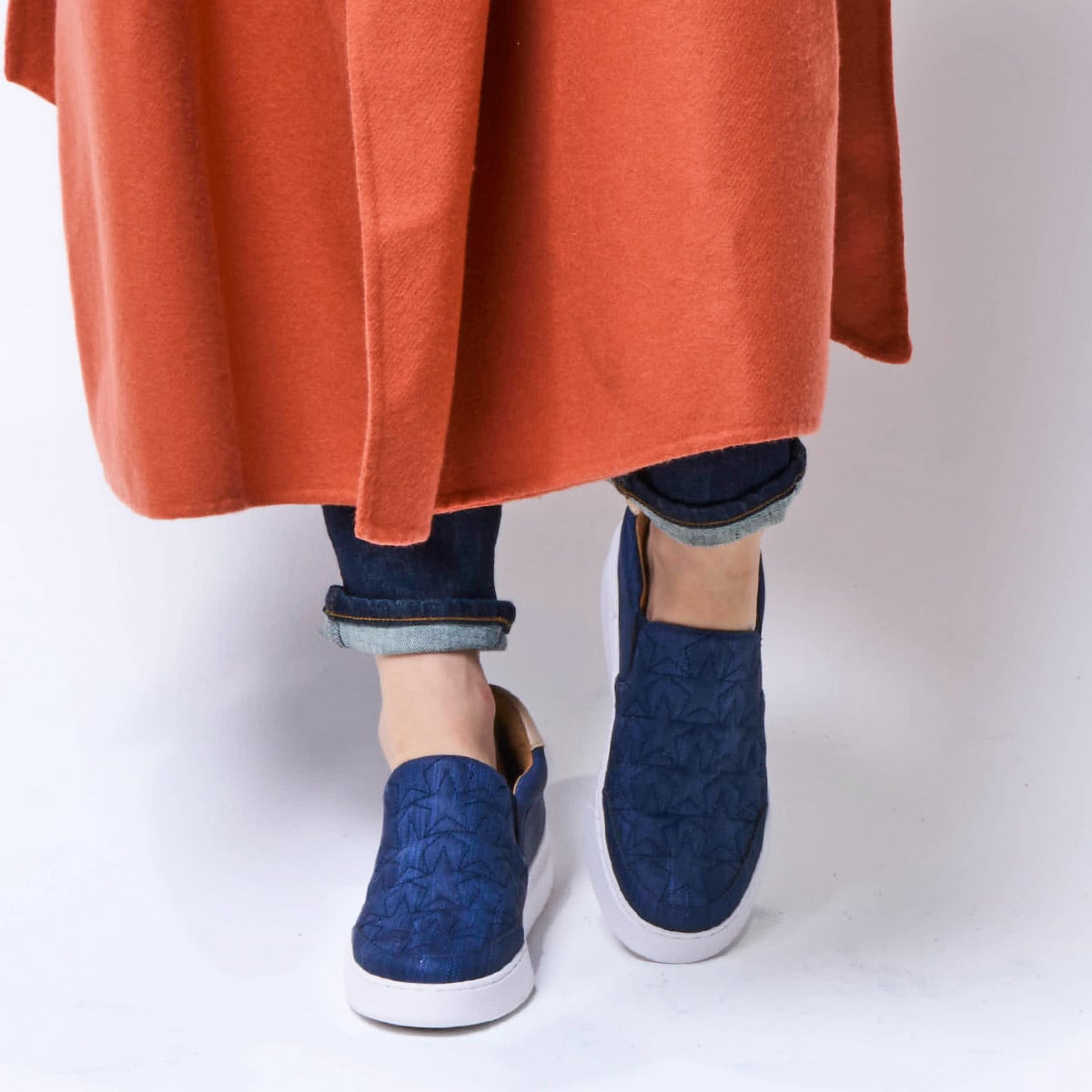 モデロ MODELLO 軽量スリッポンスニーカー  DML6042A NAVY 23.0