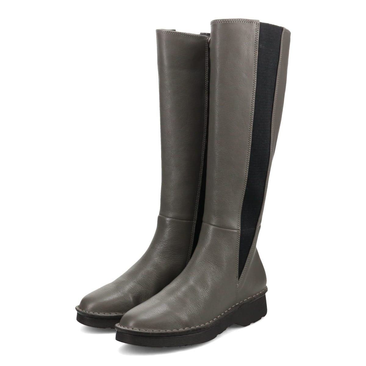 MODELLO ソフトサイドゴア ロングブーツ　DML7132 D-GRAY 23.0
