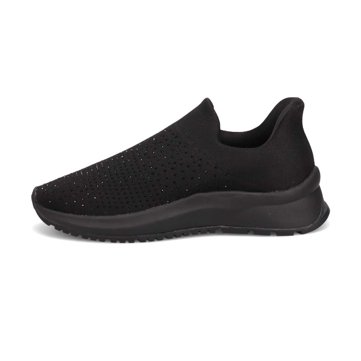 【撥水仕様】モデロ MODELLO ニットスリッポンスニーカー　DML8806 BLACK/BLACK 23.0