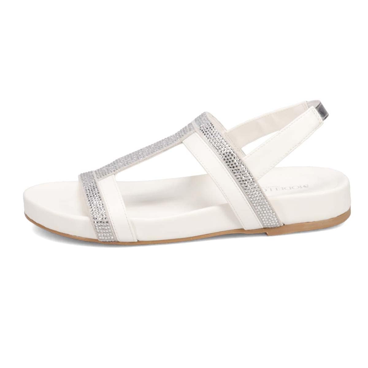 モデロ MODELLO フットベッドミッドソールサンダル　DML8808 WHITE M（23～23.5）