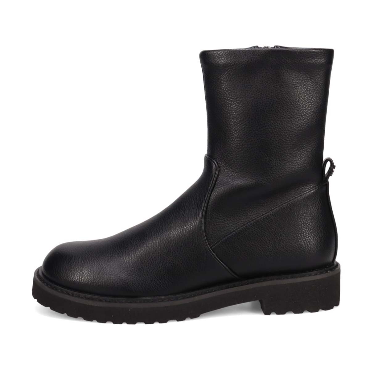 【撥水仕様】モデロ MODELLO 3.5cmヒール タンクソールショートブーツ  DML8820 BLACK 23.0