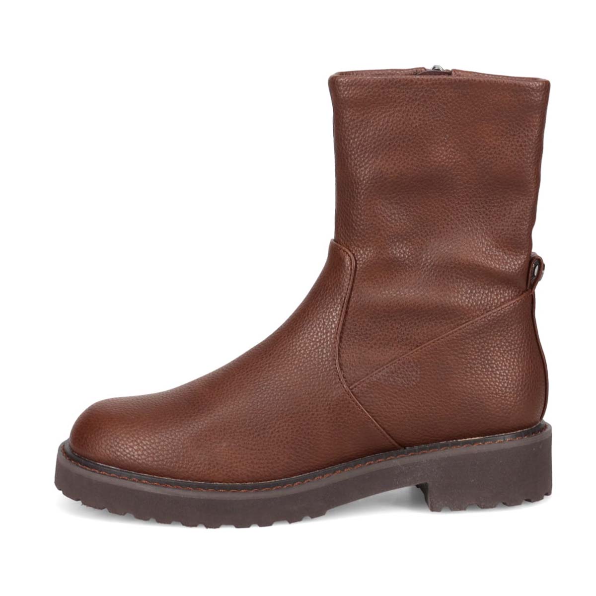 【撥水仕様】モデロ MODELLO 3.5cmヒール タンクソールショートブーツ  DML8820 D-BROWN 23.0