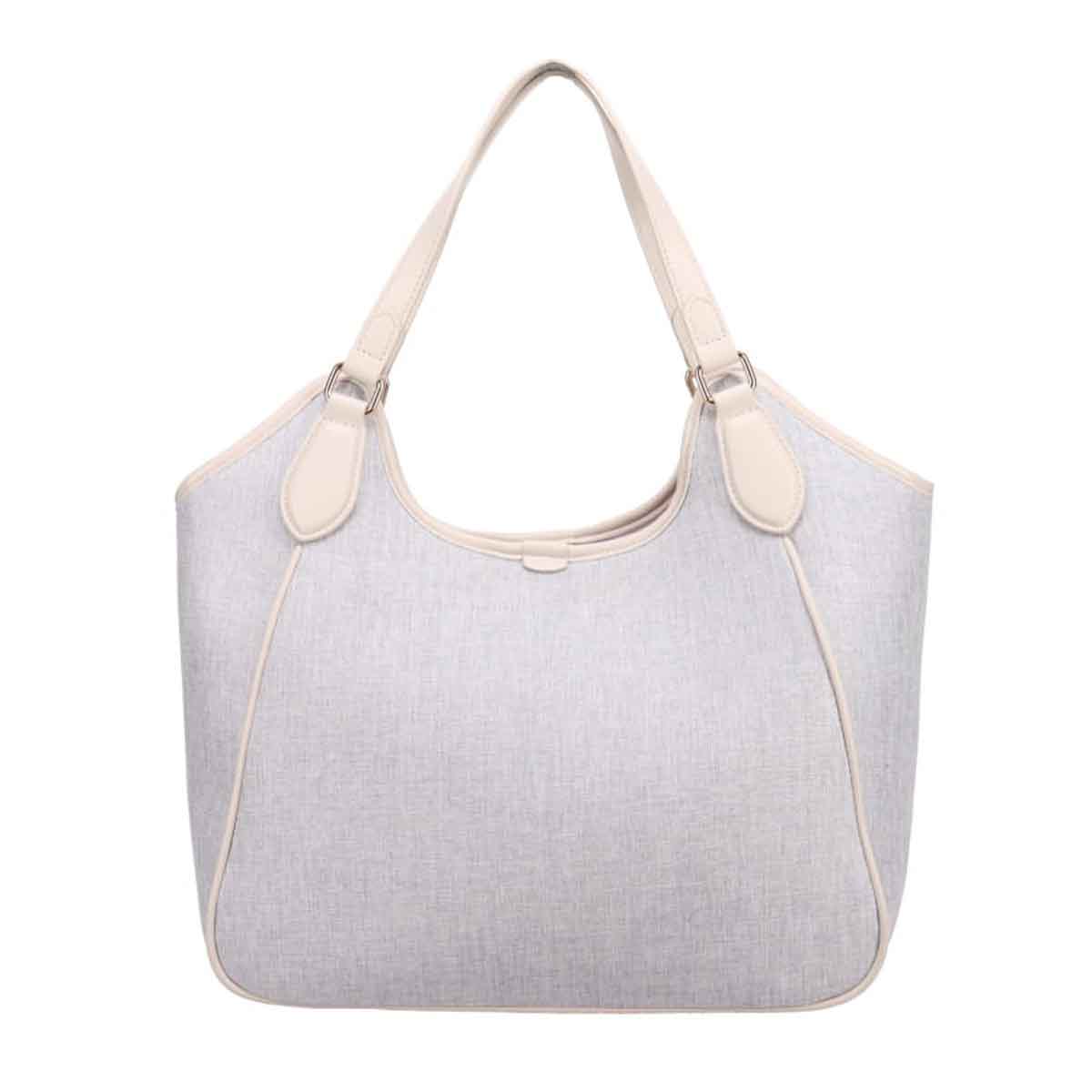 モデロ MODELLO　大人女性のためのエレガント キャンバストートバッグ　DMLB501 GRAY FREE