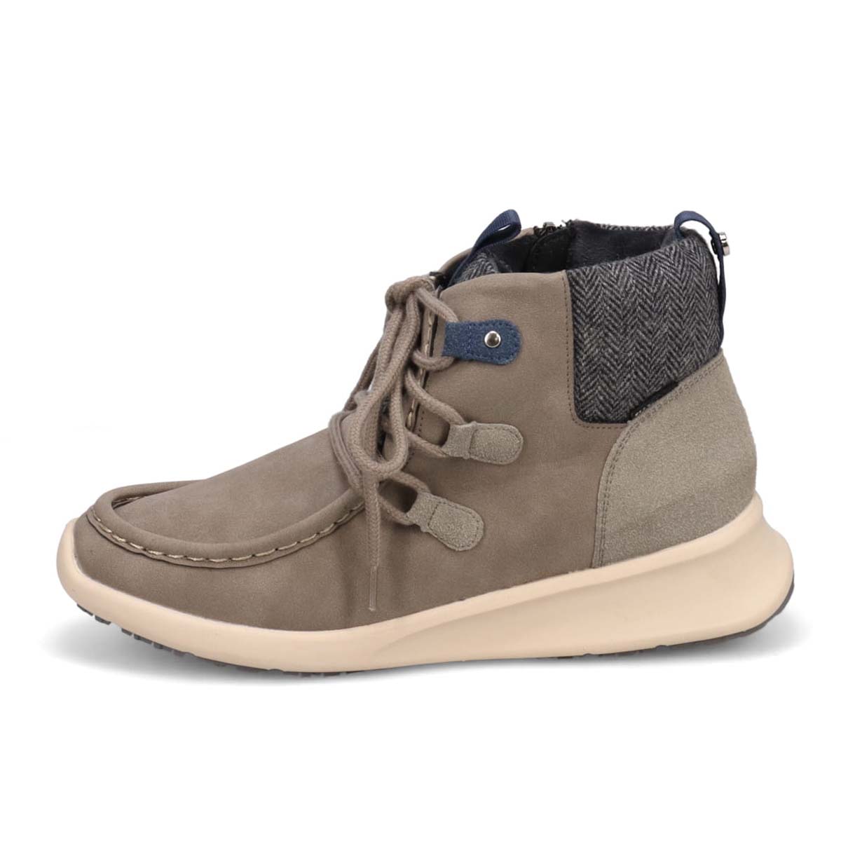 【4cm4時間防水設計】エル スポーツ ELLESPORT BLACK LABELシリーズ　レースアップカジュアルブーツ　ESP12590 GRAY2 23.0