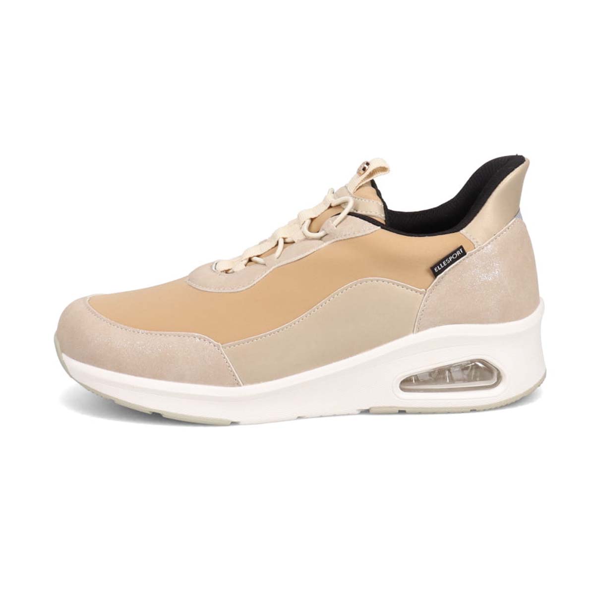 エル スポーツ ELLESPORT クイックフィットエアソールスニーカー　ESP12599 BEIGE 23.0