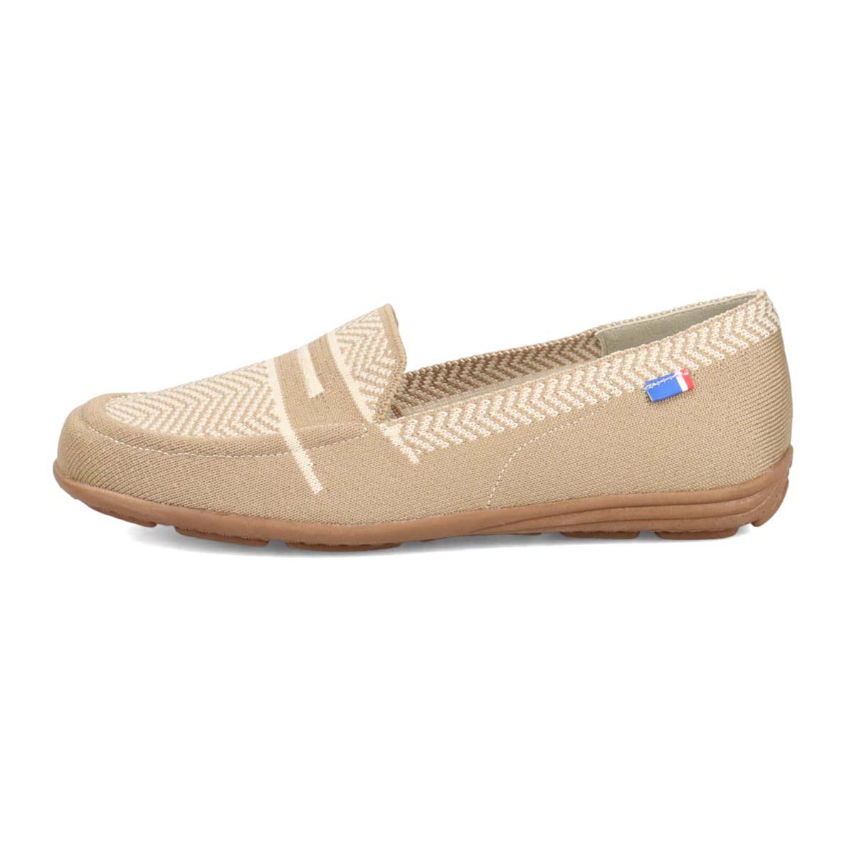 エル スポーツ ELLESPORT ニットドライビングシューズ　ESP14506 BEIGE M　(23.0～23.5)