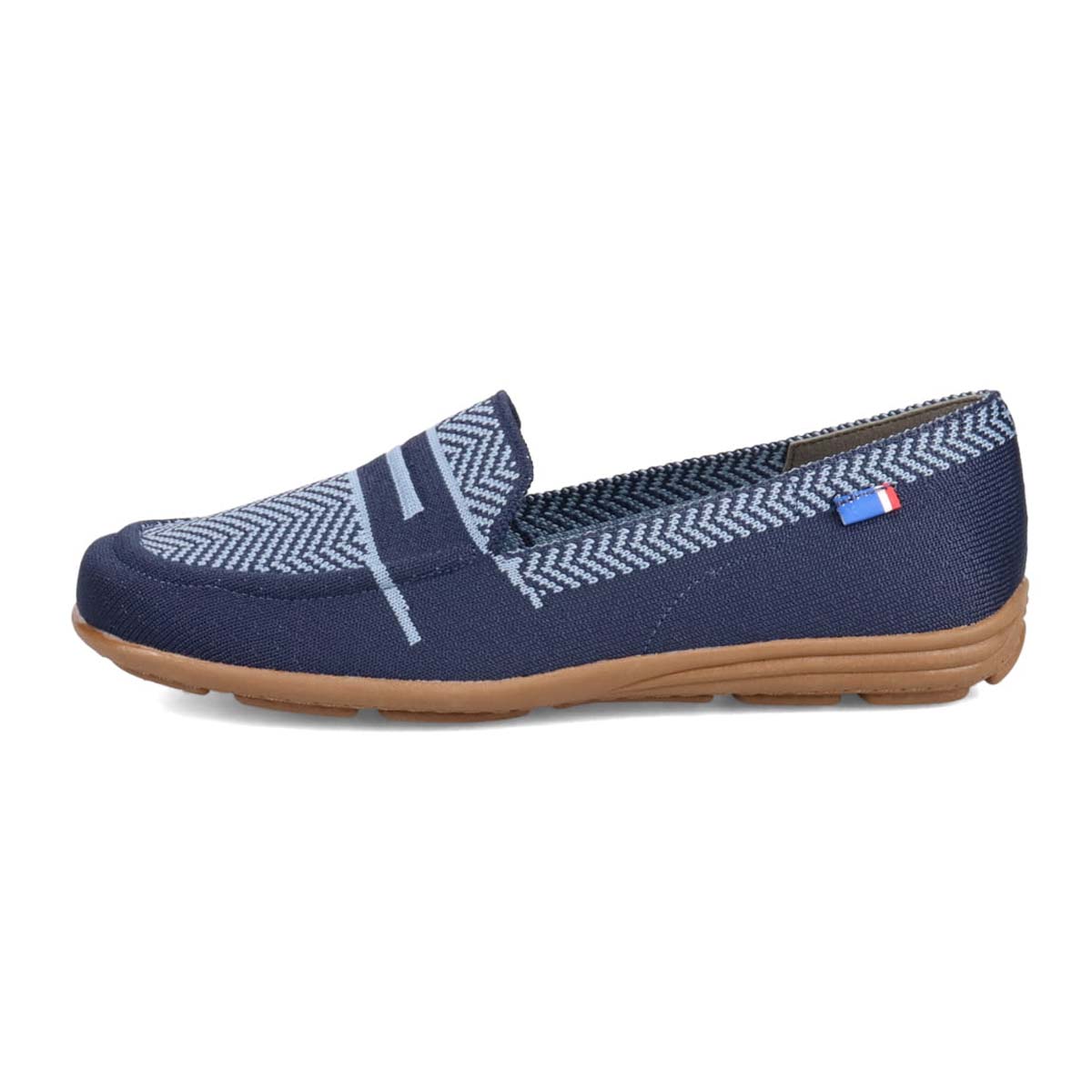 エル スポーツ ELLESPORT ニットドライビングシューズ　ESP14506 NAVY M　(23.0～23.5)