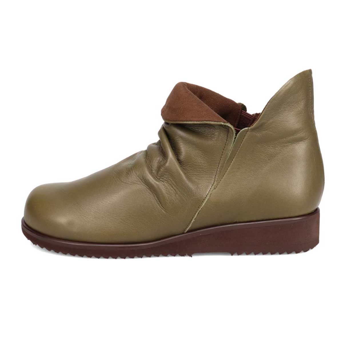 シティ ゴルフ City Golf  幅広５Eラストのカジュアルショートブーツ　GFL5305 KHAKI 23.0