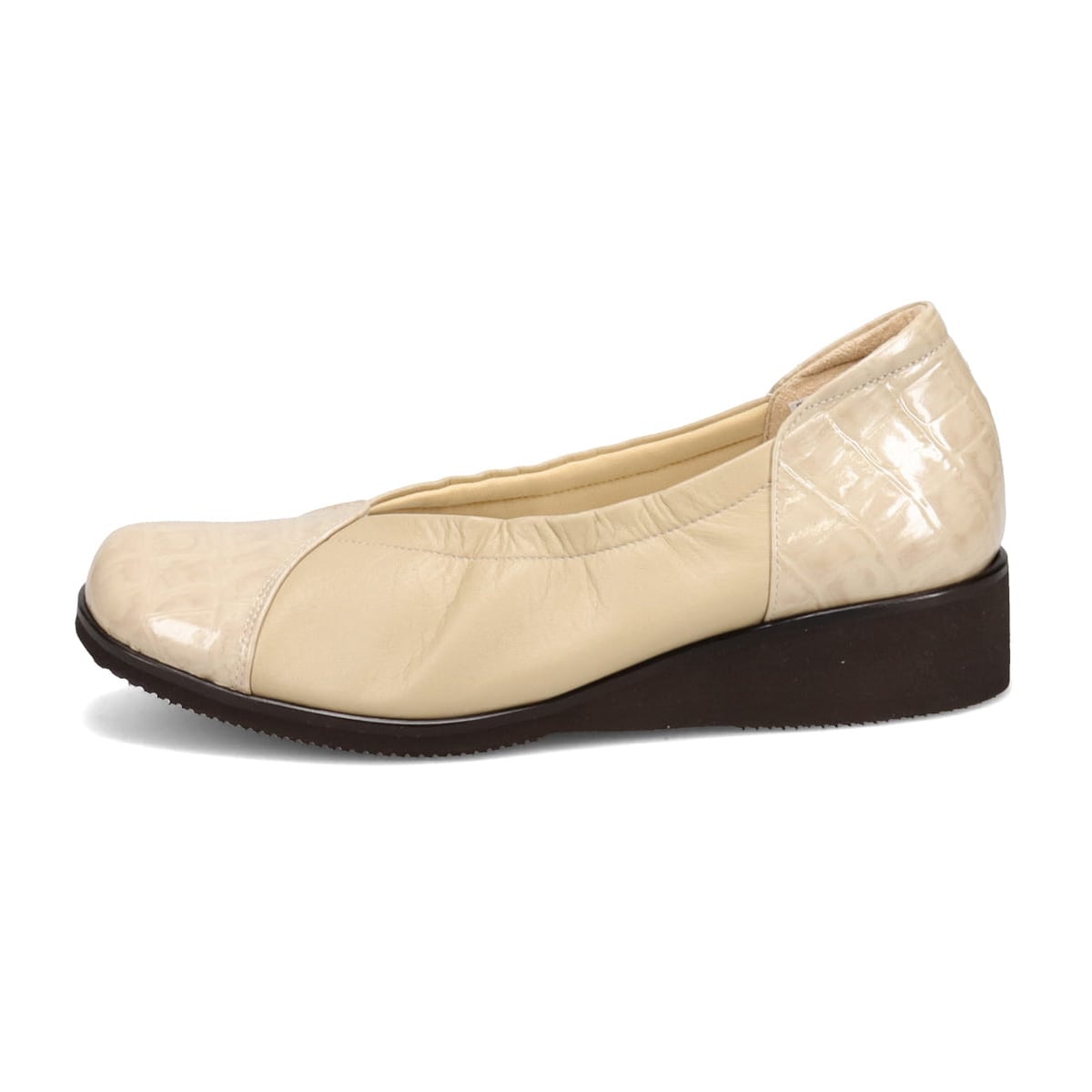 シティゴルフ Ｃｉｔｙ　Ｇｏｌｆ 幅広ゆったりな、デザインパンプス　GFL8207 BEIGE 23.0