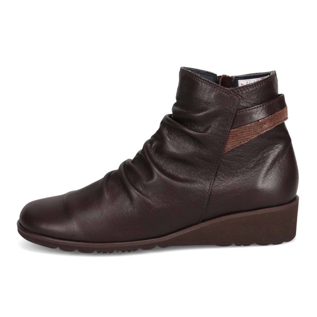 HIROKO KOSHINO キレイ目シルエット 柔らか素材 ショートブーツ   HKL4633 D-BROWN 23.0