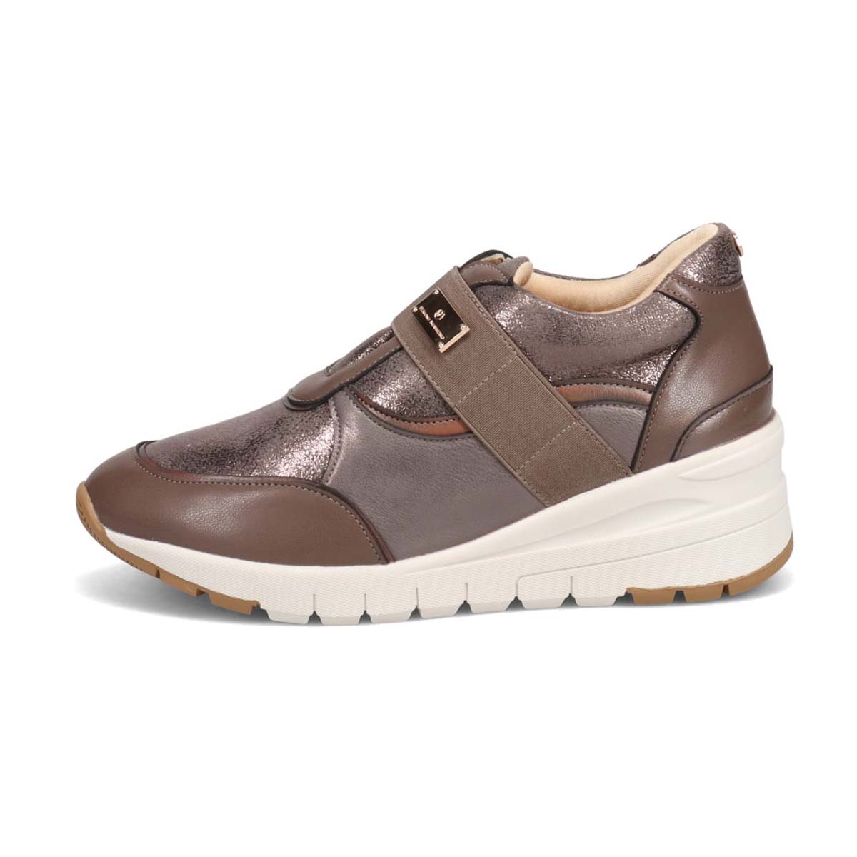 HIROKO KOSHINO ウェッジソールスニーカー　HKL6203 OAK/C 23.0