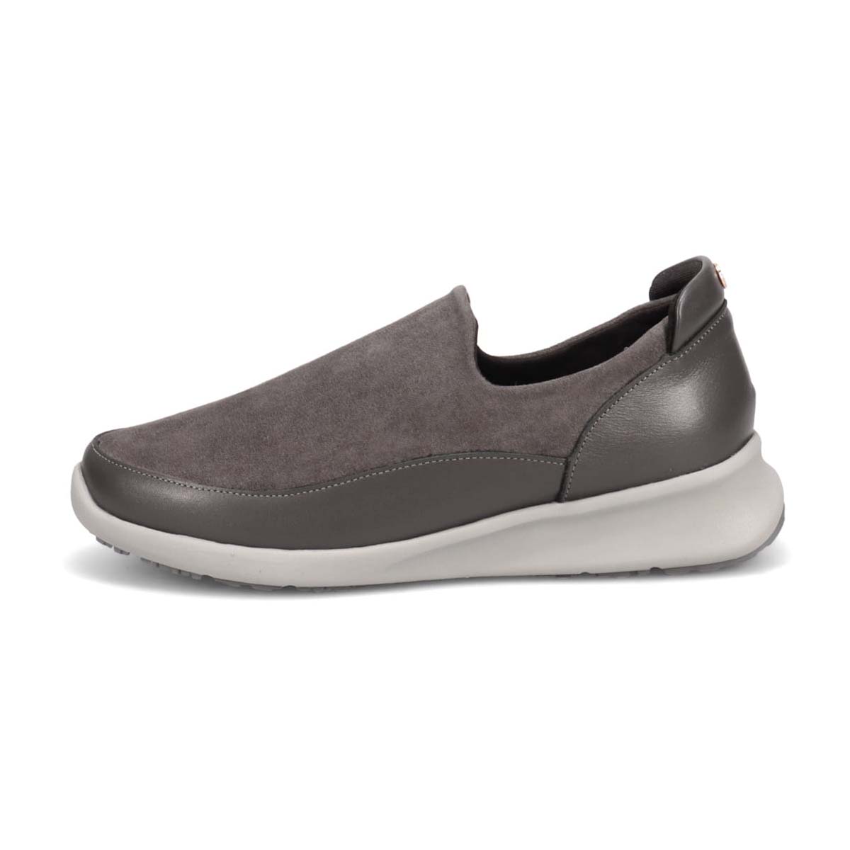 【撥水仕様】HIROKO KOSHINO　防滑　スリッポンカジュアルシューズ　HKL6206 GRAY 23.0