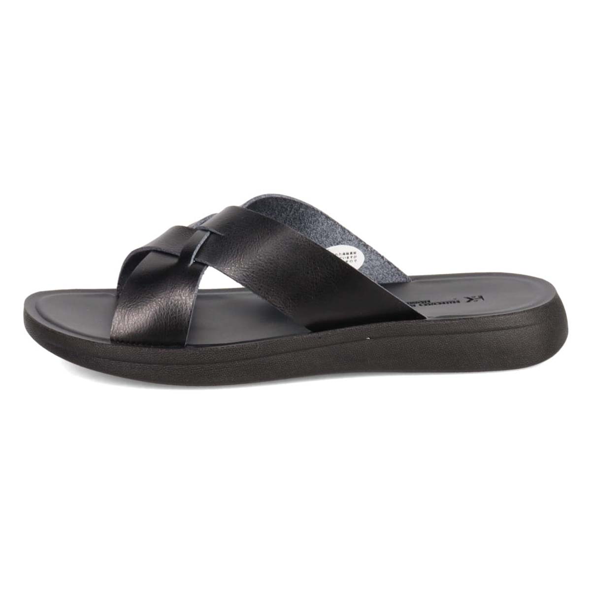 HIROKO KOSHINO HOMME  メンズ フラットサンダル　HR5911 BLACK M（25～25.5）