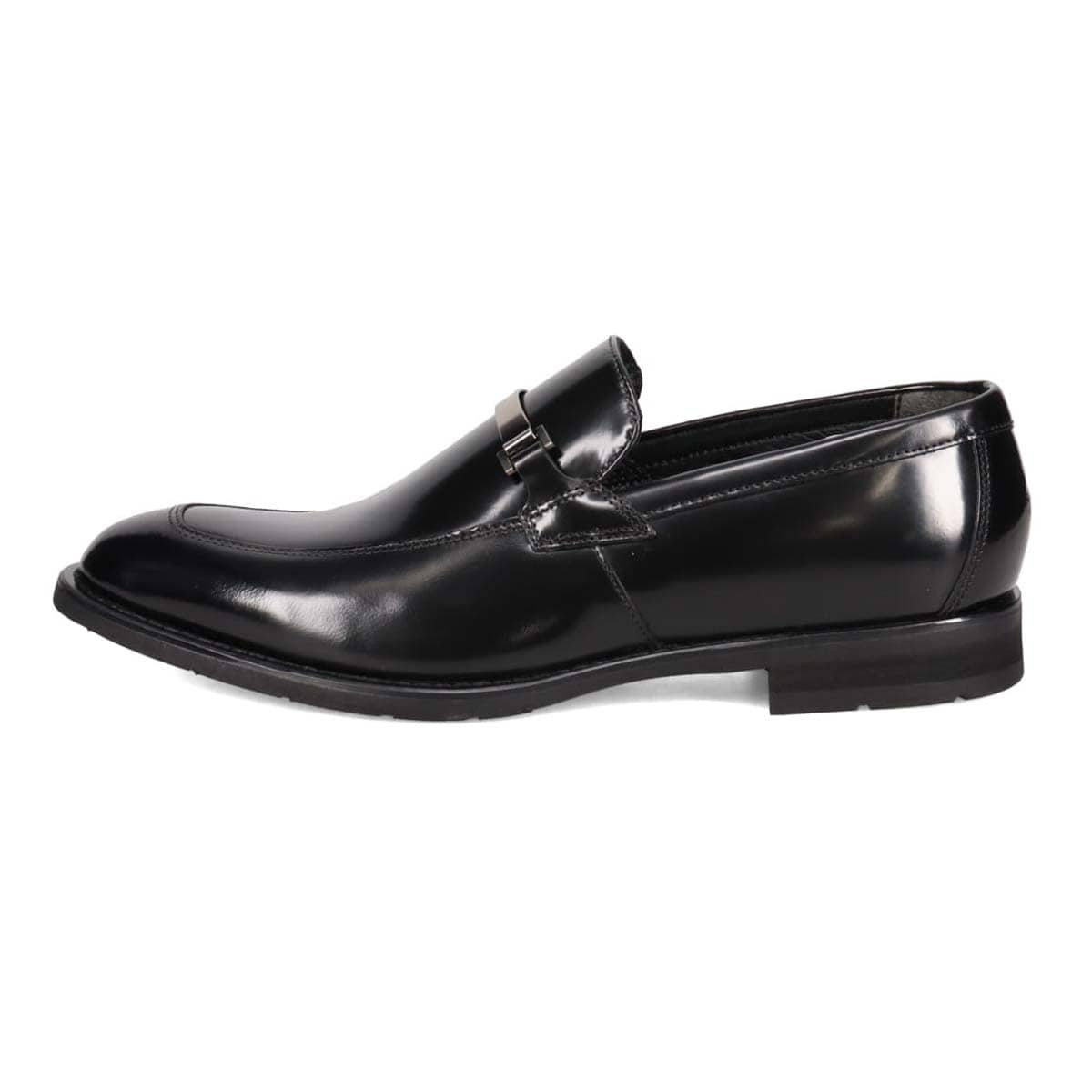 HIROKO KOSHINO HOMME  メンズ エレガント ビット金具付きユーチップスリッポンドレスシューズ　HR8004 BLACK 25.0