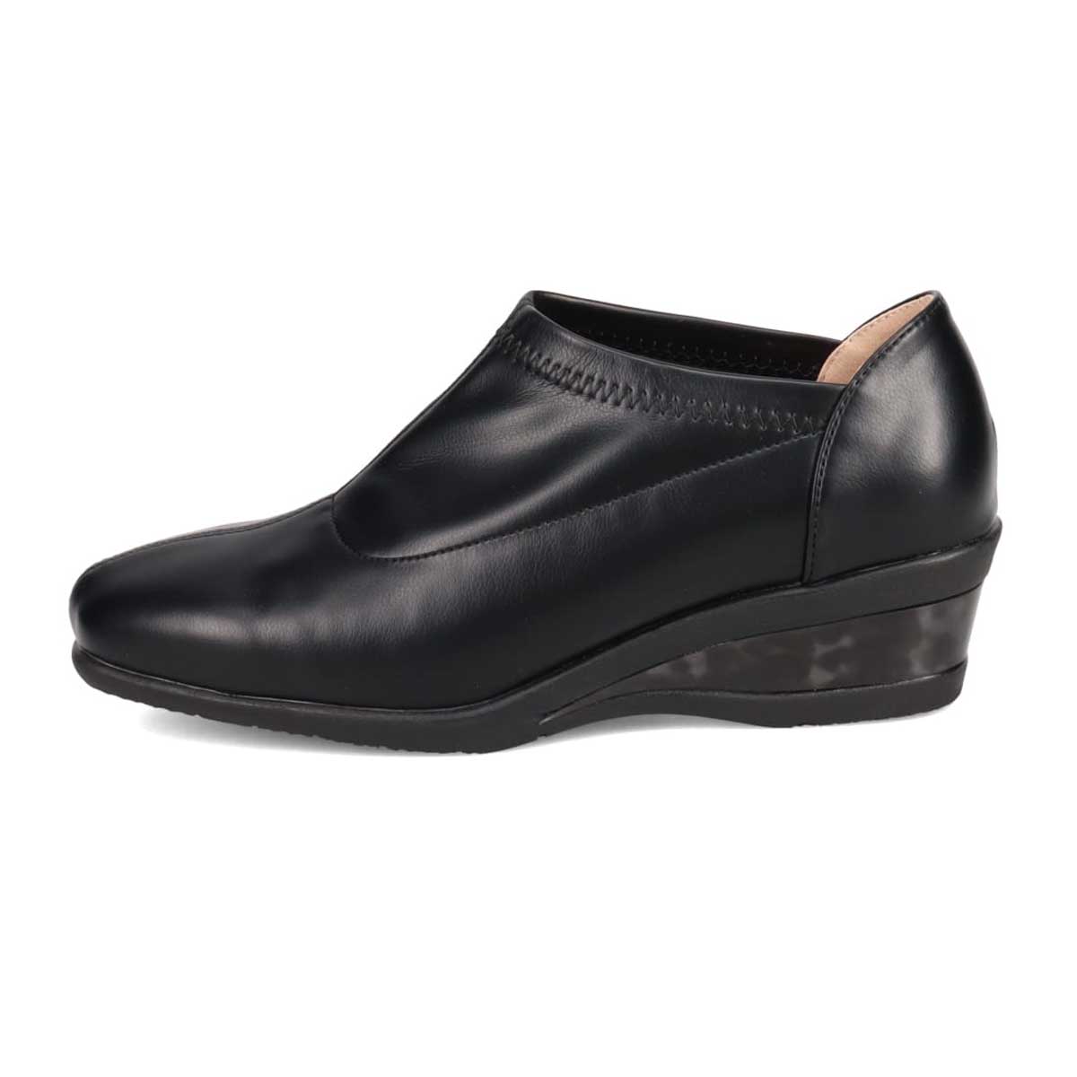 【防水加工】HIROKO KOSHINO FEMME　ストレッチパンプス　HRL1005 BLACK 23.0