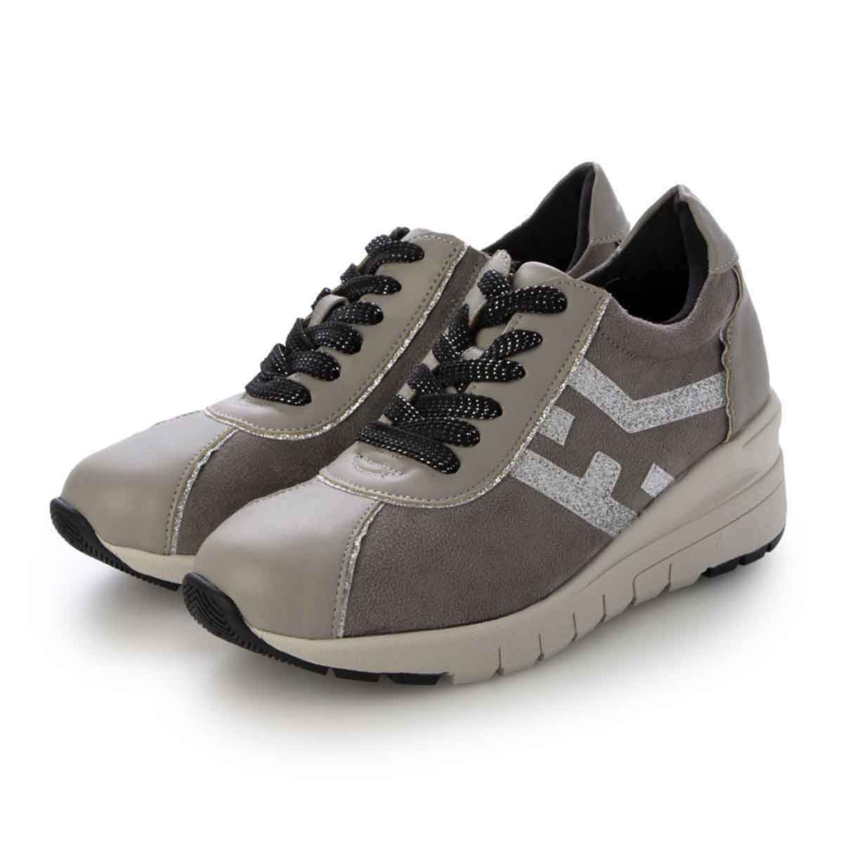 HIROKO KOSHINO FEMME　お洒落ウォーキングシューズ　HRL3005 GRAY 23.0