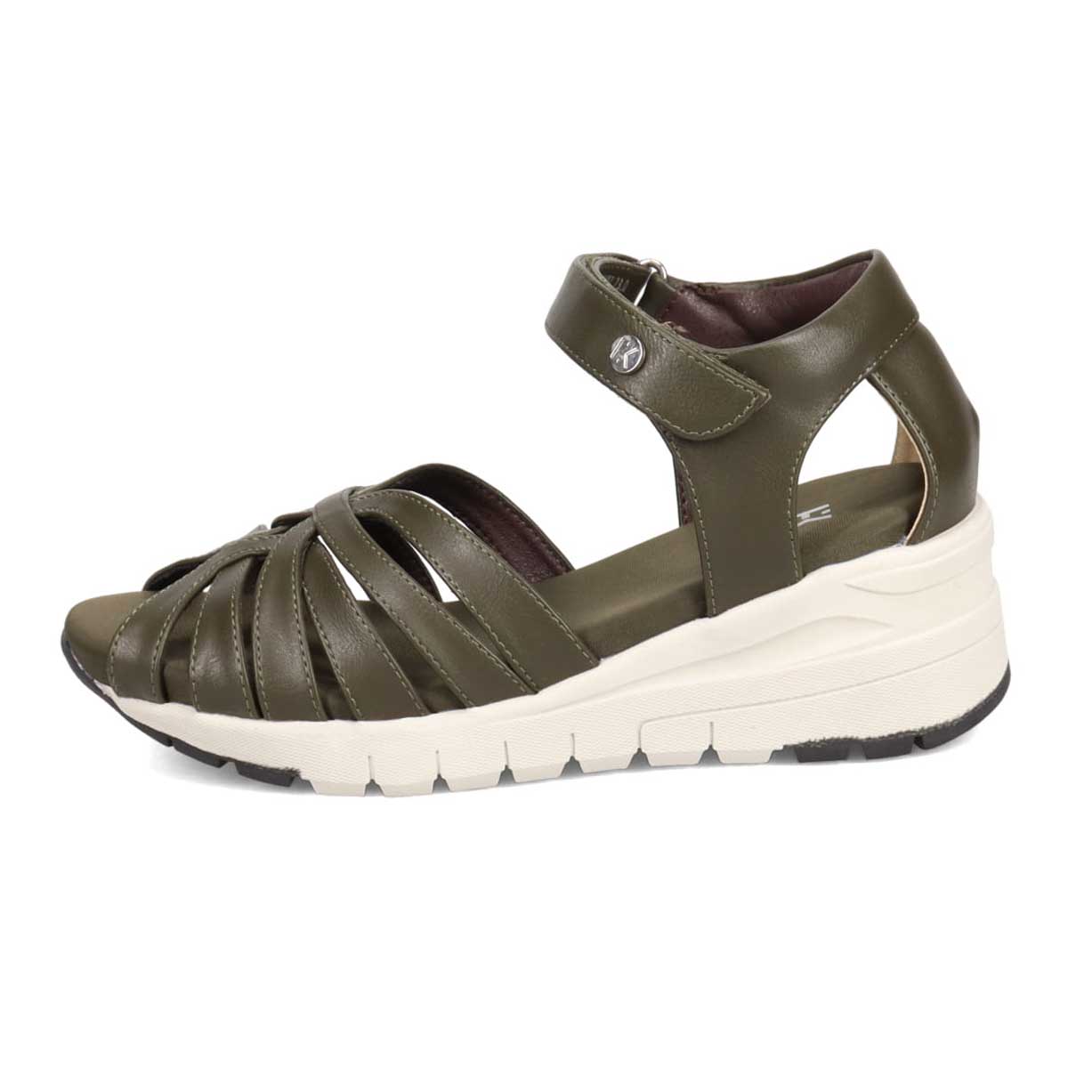 HIROKO KOSHINO FEMME　スニーカーソールのスポーツサンダル HRL3007 KHAKI 23.0