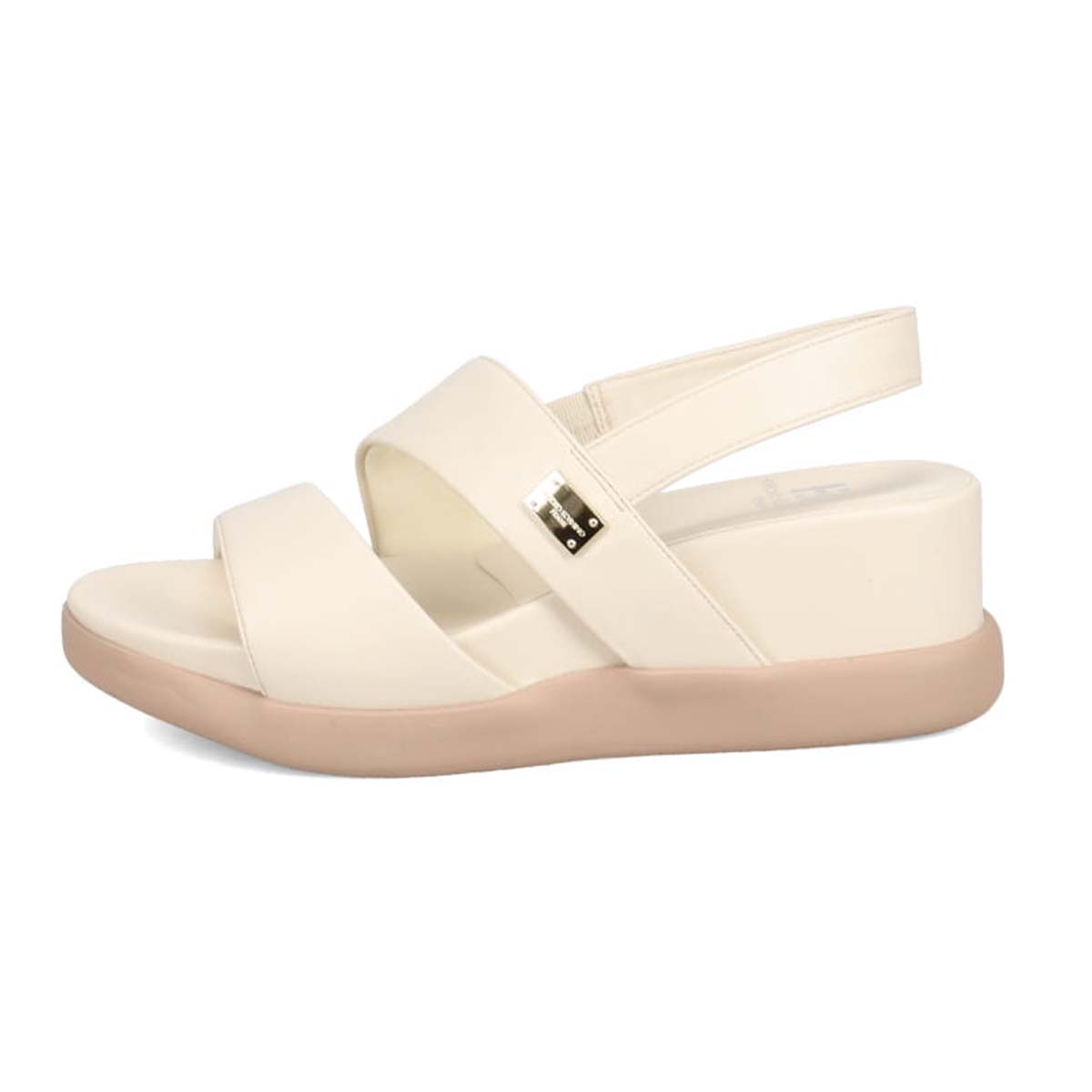 HIROKO KOSHINO FEMME 屈曲性のあるウェッッジソールサンダル　HRL5000 IVORY M　(23.0～23.5)